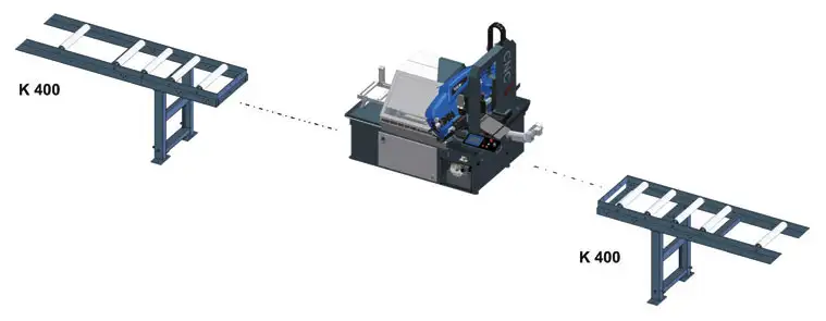 Conveyor for ARG 330 DC CF-NC Automat, Double-Column CNC Automatic Bandsaw from Pilous