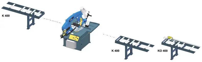 Conveyor for ARG 330 F Gravitation Bandsaw by Pilous