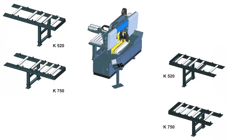 Conveyor for Pilous ARG 520 DC CF-NC Automat Double-Column, CNC Automatic Bandsaw