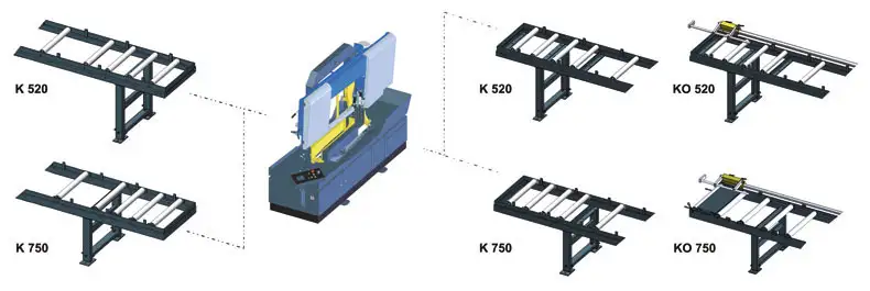Conveyor for ARG 520 DC S.A.F. - Double-Column, Semi-Automatic Bandsaw | Pilous